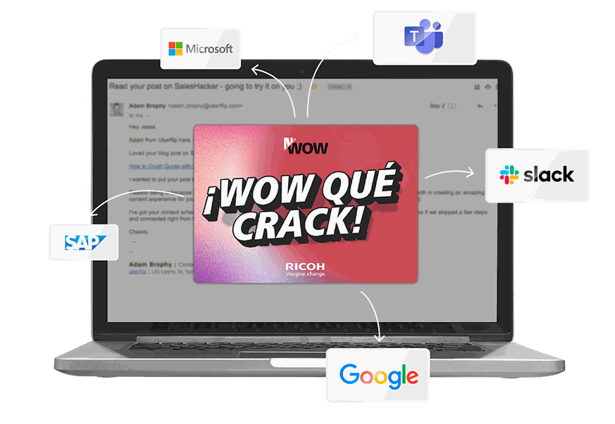 Reconoce desde Teams, Slack y Google e integra con HRMS: integraciones de Uakika