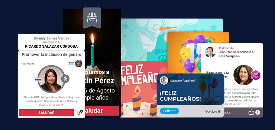 Reconocimientos y saludos en la plataforma de Uakika
